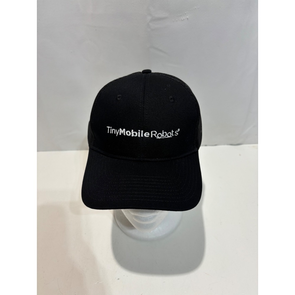 Port Authority Trucker Hat Mens OSFA Black TinyMobileRobots Mesh Snapback Cap